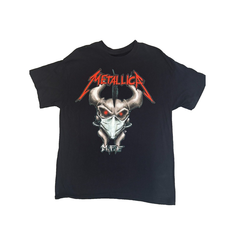 Metallica Family Forever T-Shirt L 8/29/20 Drive-In Show Masked Demon
